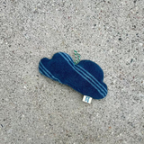 Lavendelwolke Terry Striped gray blue