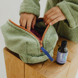 Terry Pouch Sage/Caramel