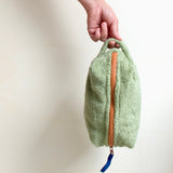 Terry Pouch Sage/Caramel