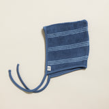 Accessoires Baby Bonnet Terry Stripes Gray Blue - studio bumbuli 19.00