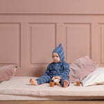 Nachtwäsche Onepiece Terry Stripes Gray Blue - studio bumbuli 44.00