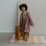 Little Bathrobe - Kids Bathrobe Mauve/Ochre