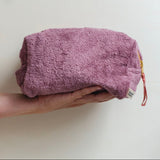 Terry Pouch Mauve/Ochre
