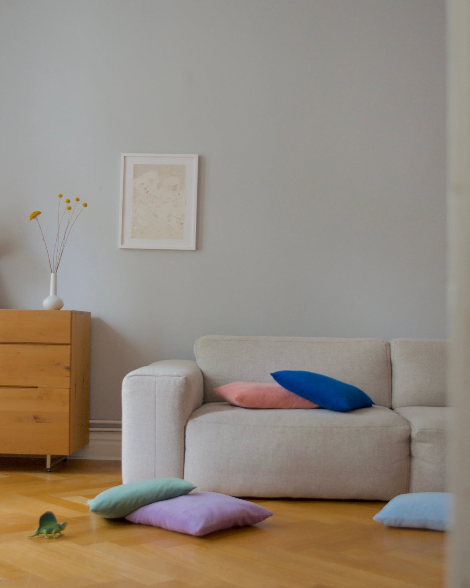 Terry Kissen Uni in vielen Farben aus Bio-Baumwolle, handgemacht von studio bumbuli