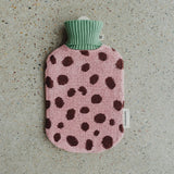 Terry Wärmflasche Pebbles, mini | Pink/Chocolate