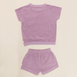 Nachtwäsche Terry Summer Pyjama Set Purple Rose - studio bumbuli 59.00